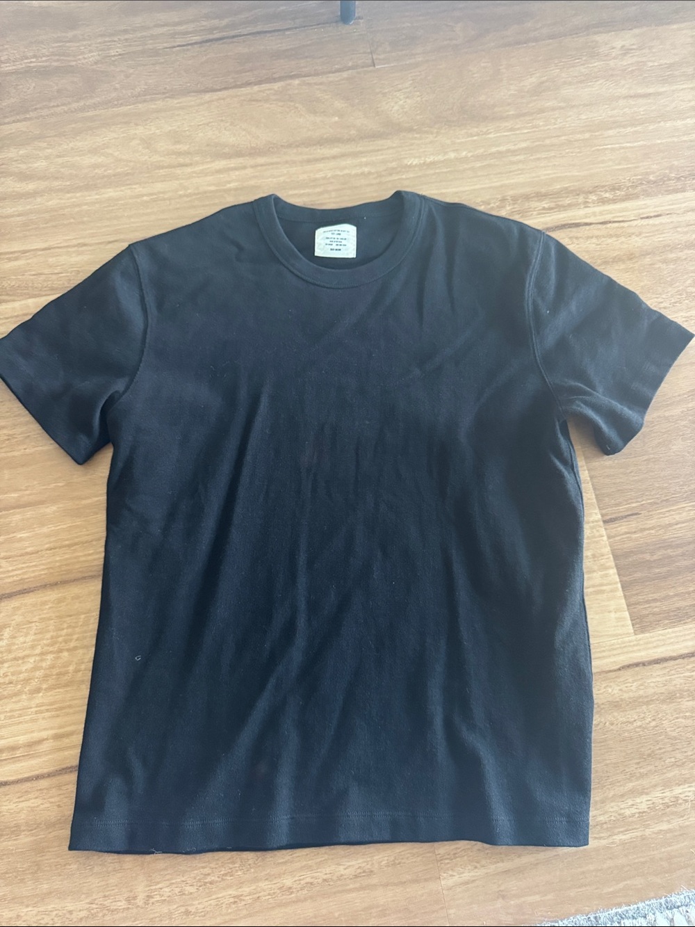 Buck Mason Black Crewneck Short Sleeve Tee